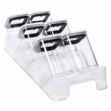 Imagem de Porta Condimentos Porta-condimentos com Base para Temperos Hermético em Poliestireno Cristal com Silicone para Cozinha
