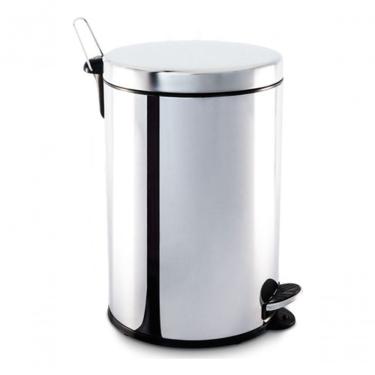 Imagem de Lixeira com Pedal 3040-204 20L em Aço Inox com Balde Interno Removível Inox
