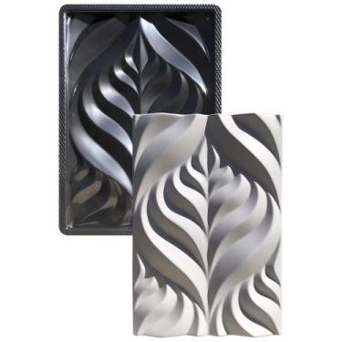 Imagem de Forma 3D Gesso e Cimento ABS - Folhas - Xmoldes Formas 3D