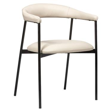 Imagem de Cadeira de Metal para Sala de Jantar Maya Estofada – Elegante, Confortável e Resistente...