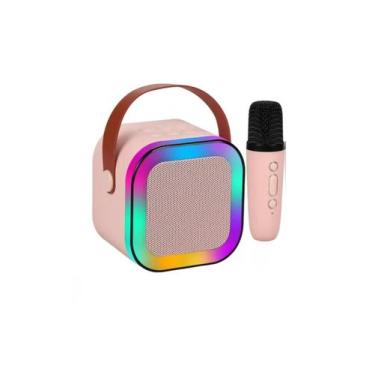 Imagem de Karaoke Caixa De Som Bluetooth Portátil Microfone Sem Fio - sem marca,