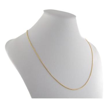 Imagem de Colar Masculino Ouro 18k Maciça Veneziana 4 Diamantada 60 Cm Amarelo -