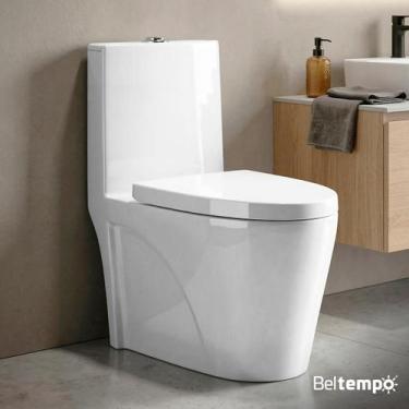 Imagem de Vaso Sanitário Monobloco Completo Caixa Acoplada Privada Branco BT4130