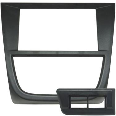 Imagem de Moldura 2 Din Gol Saveiro Voyage G5 2009 à 2012 Preta Painel Central M