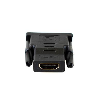 Imagem de Adaptador DVI para HDMI C-097 Dvi Macho 24+5 para Hdmi Femea com Conector Dvi-D 24+1 Evus