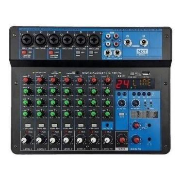 Imagem de Mesa de som mxt com 8 canais - modelo: mx-8t