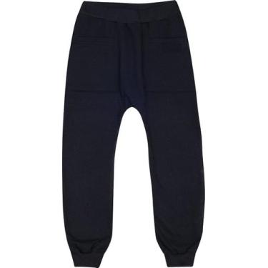 Imagem de Calça Infantil Saruel Moletom Preta Serelepe 5448, 14