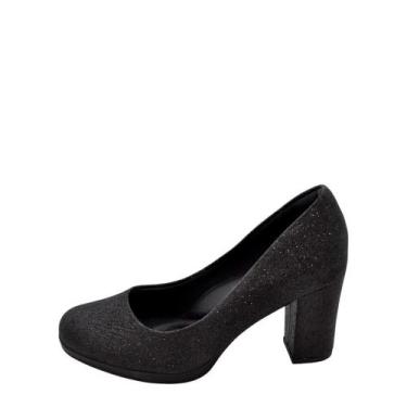 Imagem de Sapato Feminino Piccadilly Salto Alto REF: 130185 TECIDO GLITTER, 38, 