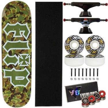 Imagem de Skate Flip Profissional Montado Camufla 8.0 Next 53 Everlong Cor:Amare