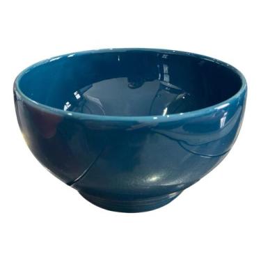 Imagem de Tigela Cereal Bowl de Ceramica Oxford 600ml 14cm Azul Petroleo - Biona