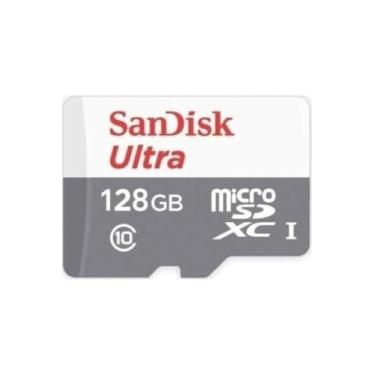 Imagem de SanDisk Cartão de memória 128GB Ultra microSDXC UHS-I Classe 10 100 MB/s SDSQUNR-128G-GN6MN