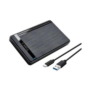 Imagem de Case Para HDD SATA De 2,5 Polegadas Com Adaptador USB 3.0 Tipo C, Caix