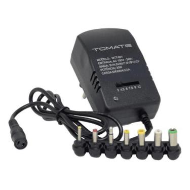 Imagem de Fonte Universal Regulável 3V a 12V 3A 30W 7 Plugues Tomate MTT-001