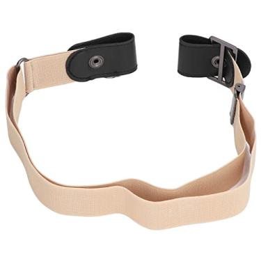 Imagem de Cinto extensível sem fivela, cintos invisíveis para mulheres para idosos para homens(Cáqui)