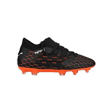 Imagem de PUMA Kids Boys Future 6.3 Netfit Firm GroundAg - Soccer Cleats - Black,Orange - Size 1.5 M