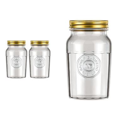 Imagem de Pote Americado Vintage Retro Tampa Biscoito 1L Nadir 2Un