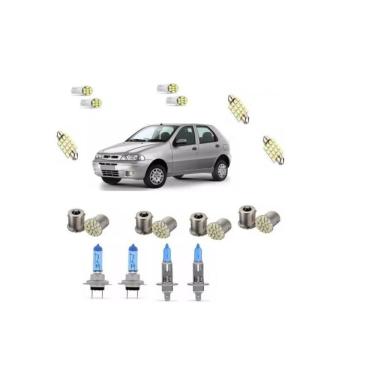 Imagem de Palio Fire 2000 Á 2007 Kit Lâmpadas Super Brancas E Leds