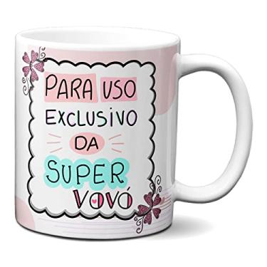 Imagem de Caneca Para Uso Exclusivo Da Super Vovó Feliz Dia Dos Avós (Branca)