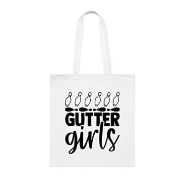 Imagem de Gutter Girls Tote Bag, Gutter Girls Tote Gift, Gutter Girls Shoulder Bag, Gutter Girls Reusable Bags, Birthday Christmas Basket Gag Gift Idea, Gift For Her, Gift For Him, Women Tote Bag, Branco