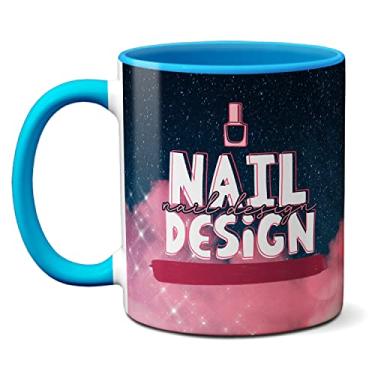 Imagem de Caneca Nail Design A Vida Não É Perfeita Sua Unha Pode Ser (Azul)