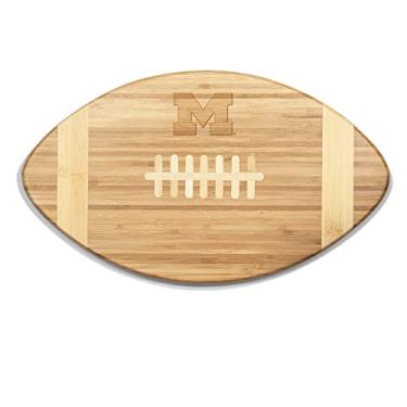 Imagem de NCAA Michigan Wolverines Touchdown! Tábua de corte de bambu, 40 cm