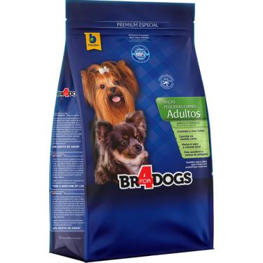 Imagem de Ração Seca BR4 Dogs Arroz e Frango para Cães Raças Pequenas e Minis - 10,1 Kg