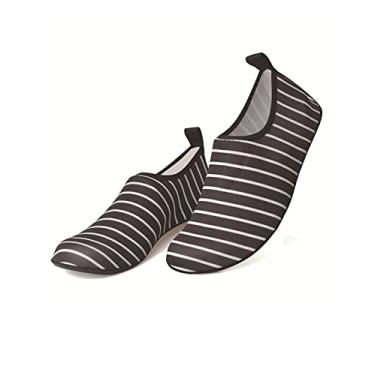 Imagem de Jueshanzj Sapatos de natação de verão com sola fina e sola descalço, pele aderente ao rio, sapatos de praia, K05, 5.5