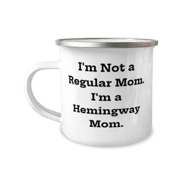 Imagem de I'm Not a Regular Mom I'm a Hemingway Mom Cat Hemingway Caneca de 355 ml, presente para gatos Hemingway, para amigos