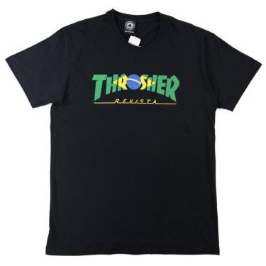 Imagem de Camiseta Thrasher Brazil Revista Multicolor - Masculino-Masculino