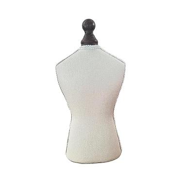 Imagem de Deevoka Colar expositor de busto modelo com renda expositor busto decoração de madeira Grace Girls manequim porta-jóias para casa quarto cômoda