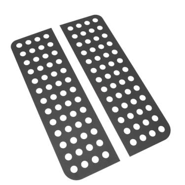 Imagem de Adesivos para Janela de Porta Traseira, Adesivo para Janela de Porta de Liga de Alumínio 2 Unidades Preto para Wrangler JK 2007 a 2018 (Tipo A)