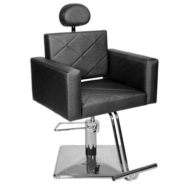 Imagem de Cadeira Poltrona de Cabeleireiro Evidence Fixo Cor Preto