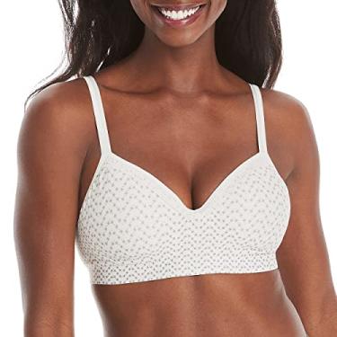 Imagem de Hanes Sutiã feminino SmoothTec ComfortFlex Fit sem aro MHG199, Estampa Tic Tac Chevron, GG