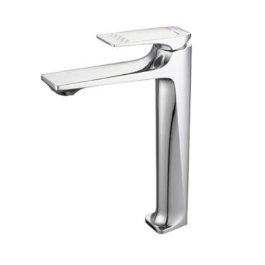 Imagem de Torneiras para pia de banheiro cinza arma, torneiras misturadoras de pia de latão sólido, quentes e amp; Guindaste de água fria com alça única cromado/preto/dourado escovado/branco,cromado