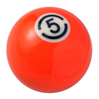 Imagem de Mavota Alavanca de mudança de bola de sinuca laranja 5 marchas alavanca de câmbio de bola de bilhar redonda alavanca de câmbio serve para a maioria dos veículos de transmissão manual automática do