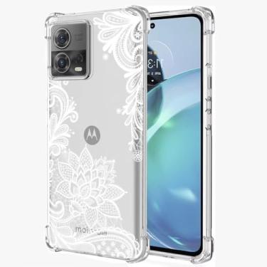 Imagem de Ueokeird Capa de celular para Moto G72, Motorola G72 XT2255-1 para meninas e mulheres, capa protetora fina à prova de choque com estampa floral flexível TPU para Motorola Moto G72 4G Mandala