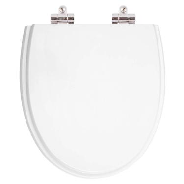 Imagem de Assento Sanitário Poliester Soft Close Eros Branco para vaso Incepa