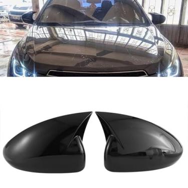 Imagem de Cakievro Tampa de espelho lateral de vidro retrovisor de carro boi buzina tampa de espelho lateral moldura guarnição tampas de espelho lateral para Chevrolet Cruze 2009-2015