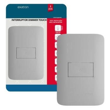 Imagem de Kit 3 Interruptor Dimmer Touch 4X2 Controle Lampada Ventilador Teto - 