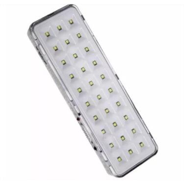 Imagem de Lâmpada Luminária Luz Emergência Recarregável 30 Leds Bivolt - lampada