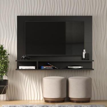 Imagem de Painel Para TV Smart Plus Milão para TVs de até 50 Polegadas - Preto -