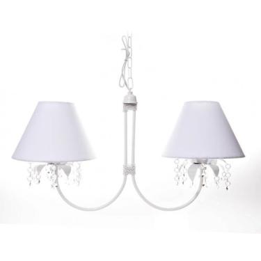 Imagem de Lustre 2L Primavera Cristais Quarto Bebê Infantil - Potinho de mel, Br