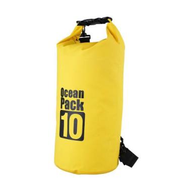 Imagem de Bolsa Estanque Impermeável 10 L Amarela Camping Náutica - SEAFLO