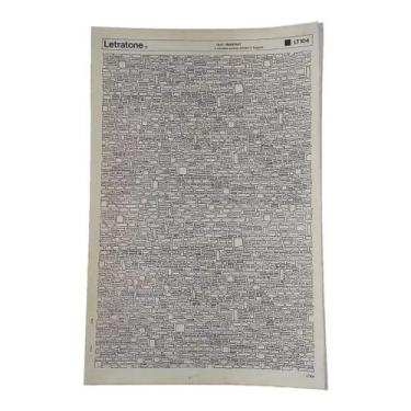 Imagem de Letratone Letraset Decalque 25 X 38cm Retícula Adesiva 104 - Coisas do