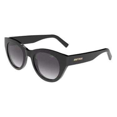 Imagem de Oculos Solar Mormaii M0177 Feminino Preto Brilho Lente Cinza