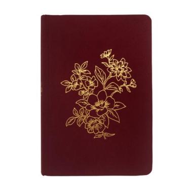 Imagem de Livro - Bíblia NVI Bible Journaling, tecido vinho sobre capa dura, com