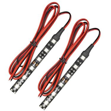 Imagem de UWDESY 2 peças de tiras de luz de seta de LED para motocicleta, à prova d'água, indicador âmbar pisca-pisca, barra de luz de 6 LEDs para motocicleta, scootor, bicicleta, quadriciclo, UTV, carrinho de