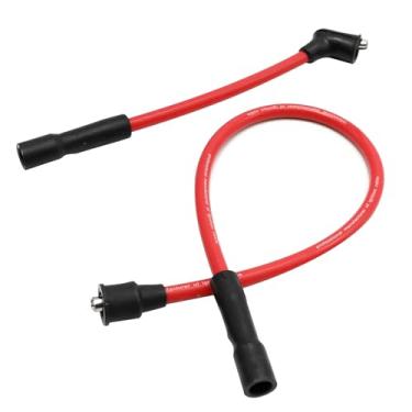 Imagem de Saihisday Cabos de vela de ignição vermelhos de 8,8 mm 2104-0143 Substituição para Harley Davidson Sportster XL 883 1200 1986-2003
