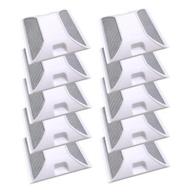 Imagem de Road Reflectors Pacote de 10 | 10 por 4 polegadas Street Pavement & Asphalt Stud Markers | Ótimo para batidas de velocidade, calçadas, cruzamentos pedestres, estradas e entradas | Grau industrial (branco)