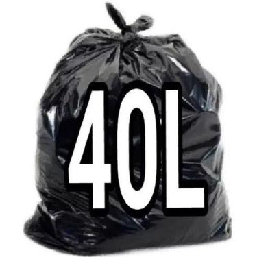 Imagem de Saco De Lixo Reforçado Preto 40 Lts 162 Unid  5kg - HIGIPACK